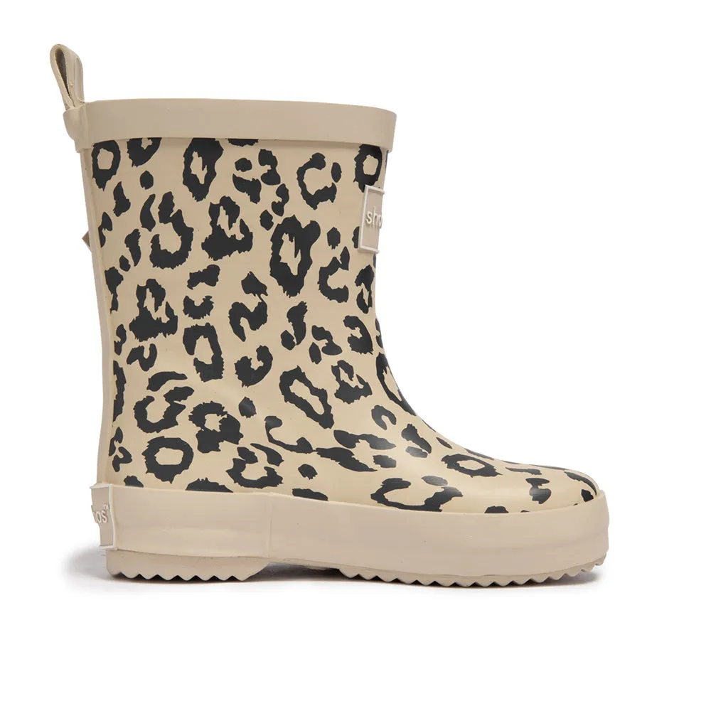 Girls Rain Boots in Leopard - Pavlova