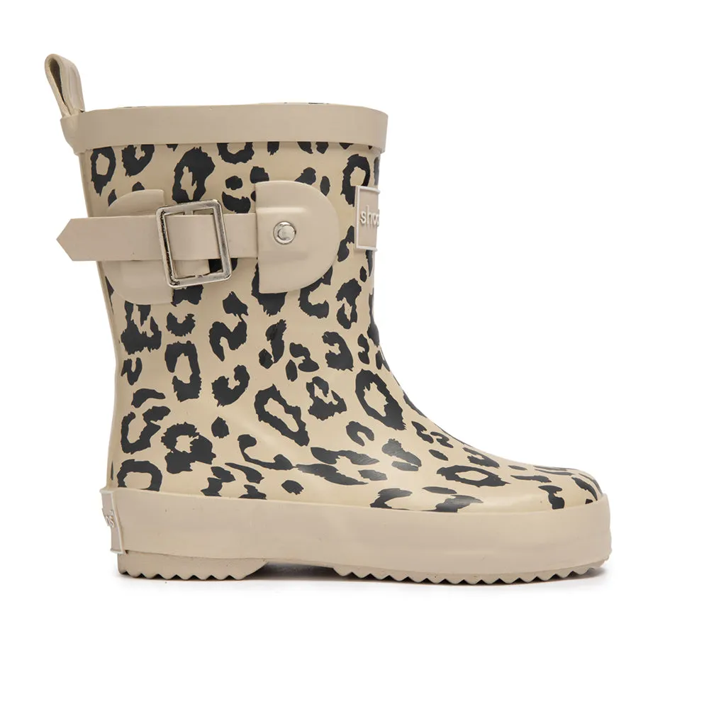 Girls Rain Boots in Leopard - Pavlova