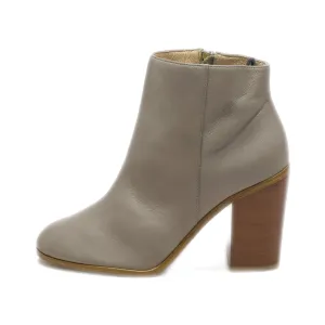 H&M Ankle Boots Leather Grey Colour For Women