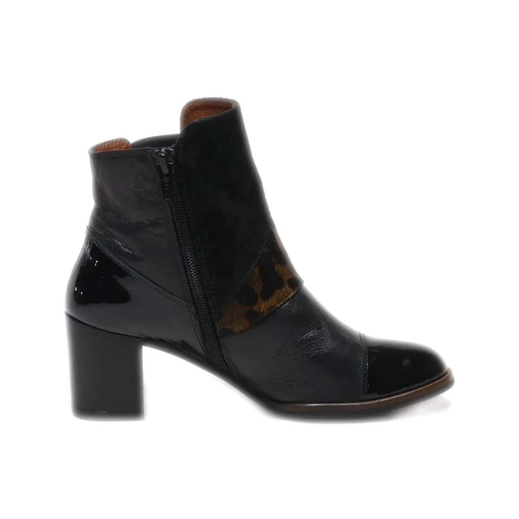 Hispanitas Ankle Boots Leather Black Colour For Women