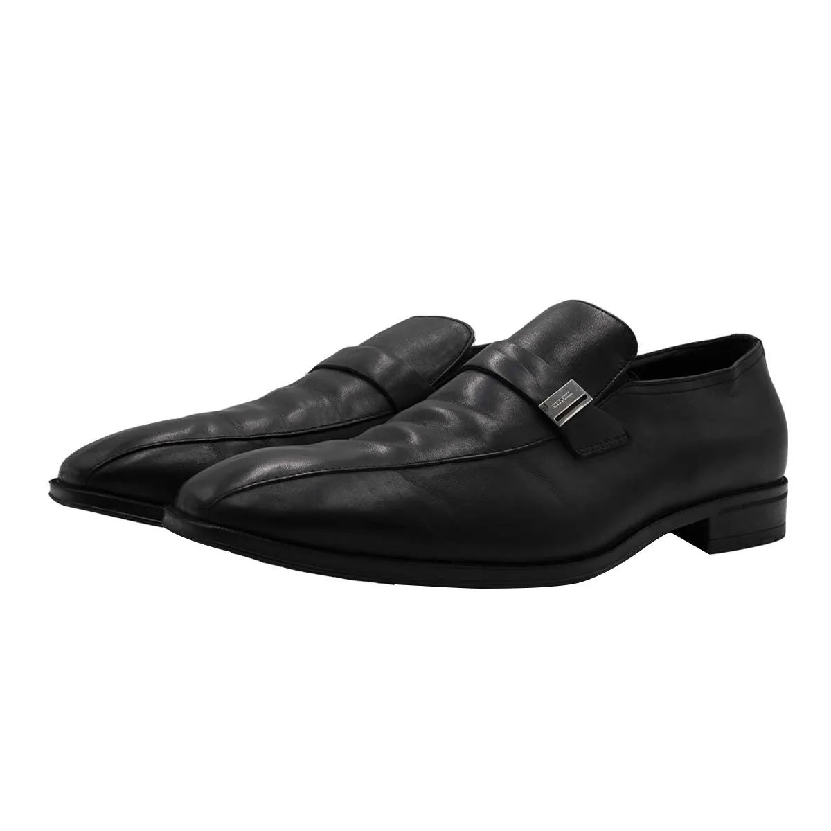 Hugo Boss Boss By Formal Slip Ons Leather Black Colour For Men