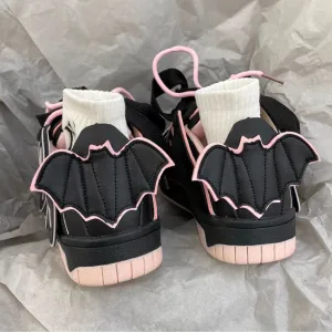 JOSKAA 2024 Little Devil Wings Bat Sneakers - Heartzcore