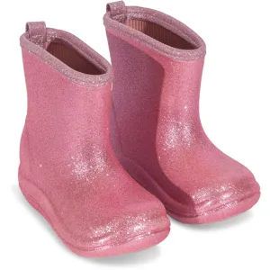 Konges Sløjd Luc Lightweight Glitter Rubber Boots Glitter Rose