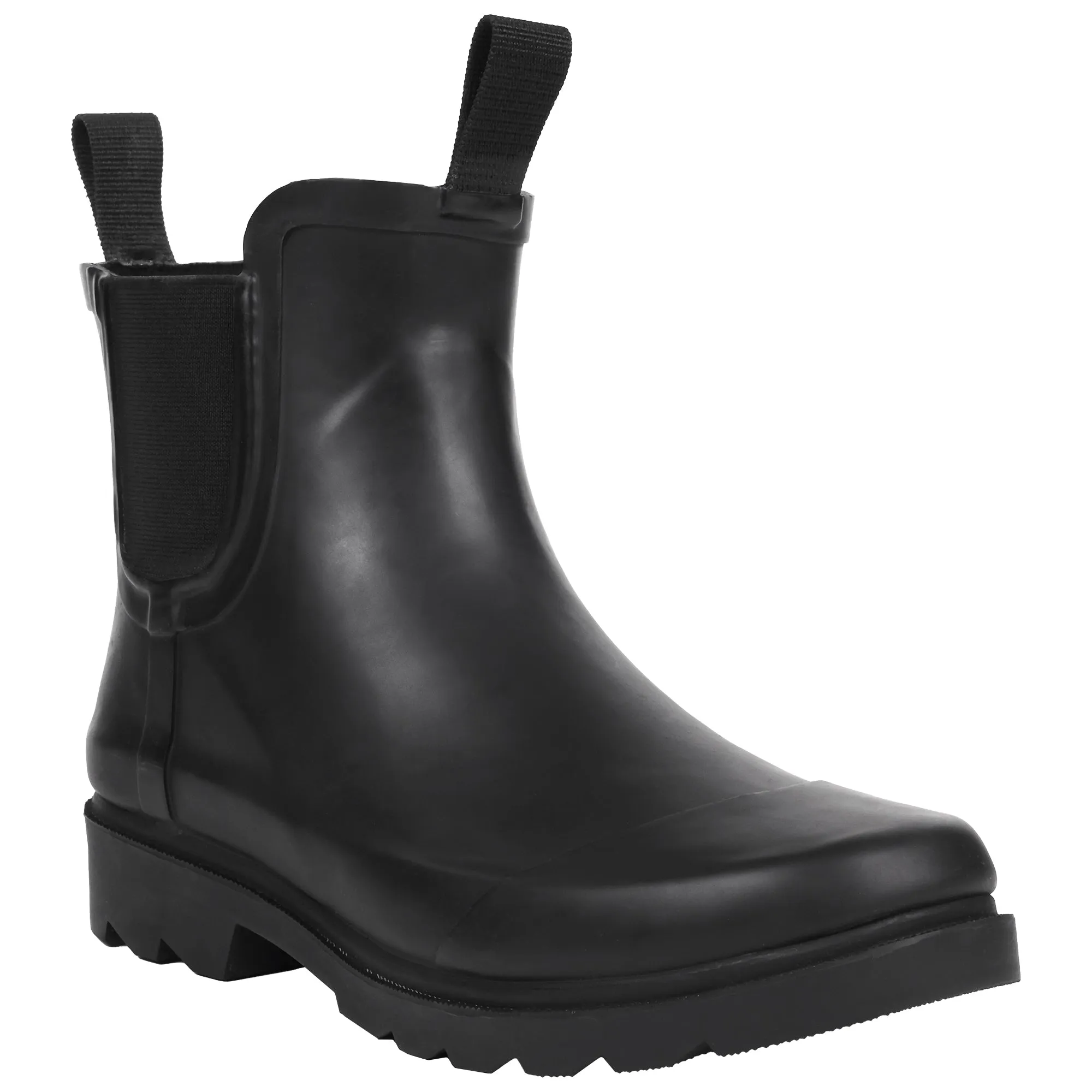 Ladies Matte Rain Boot with Contrasting Toe Cap