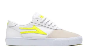 Lakai "Manchester" White/Neon Suede Shoes