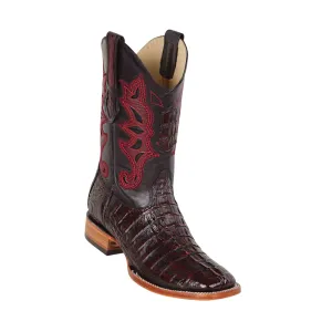 Los Altos Boots Mens #48220118 Wide Square Toe Style Caiman Tail