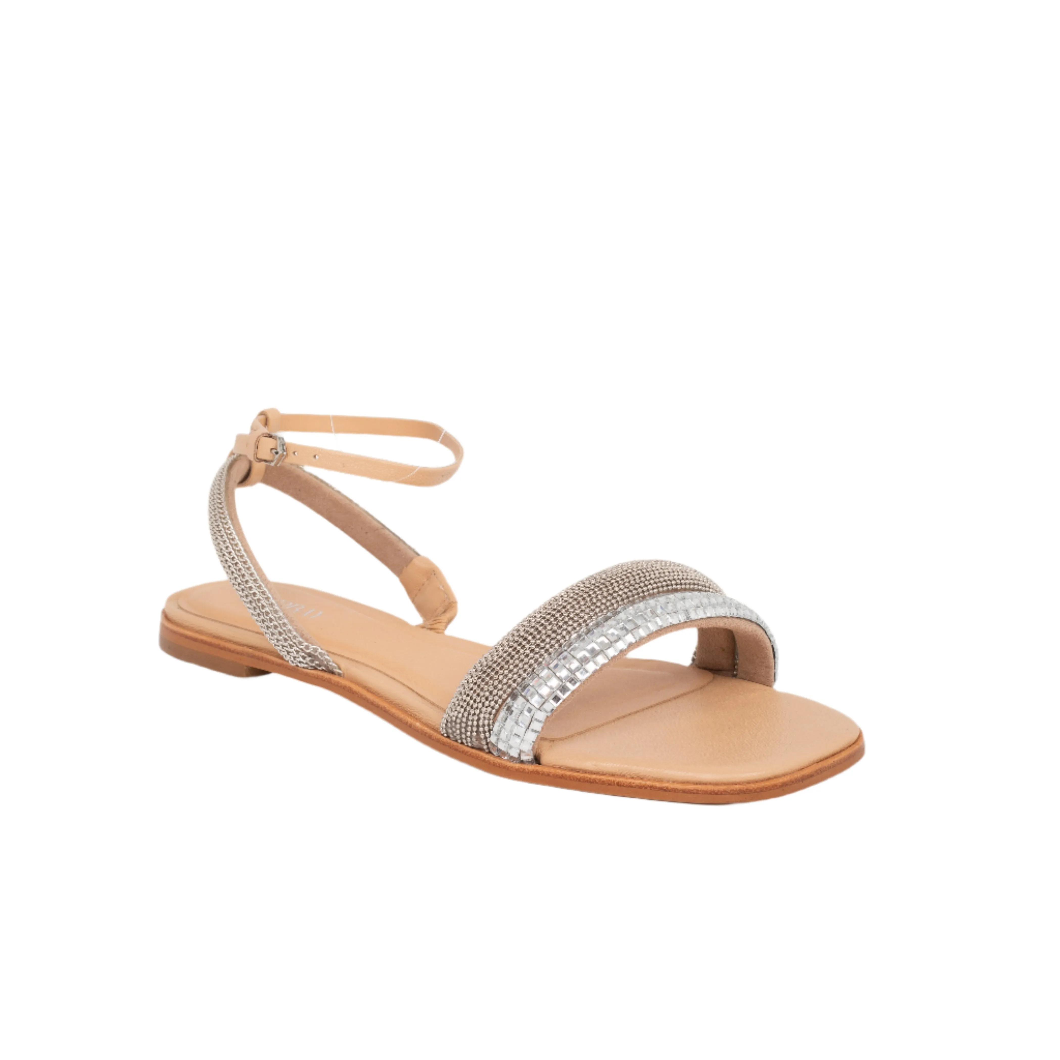 Mae Flat Sandals - Silver