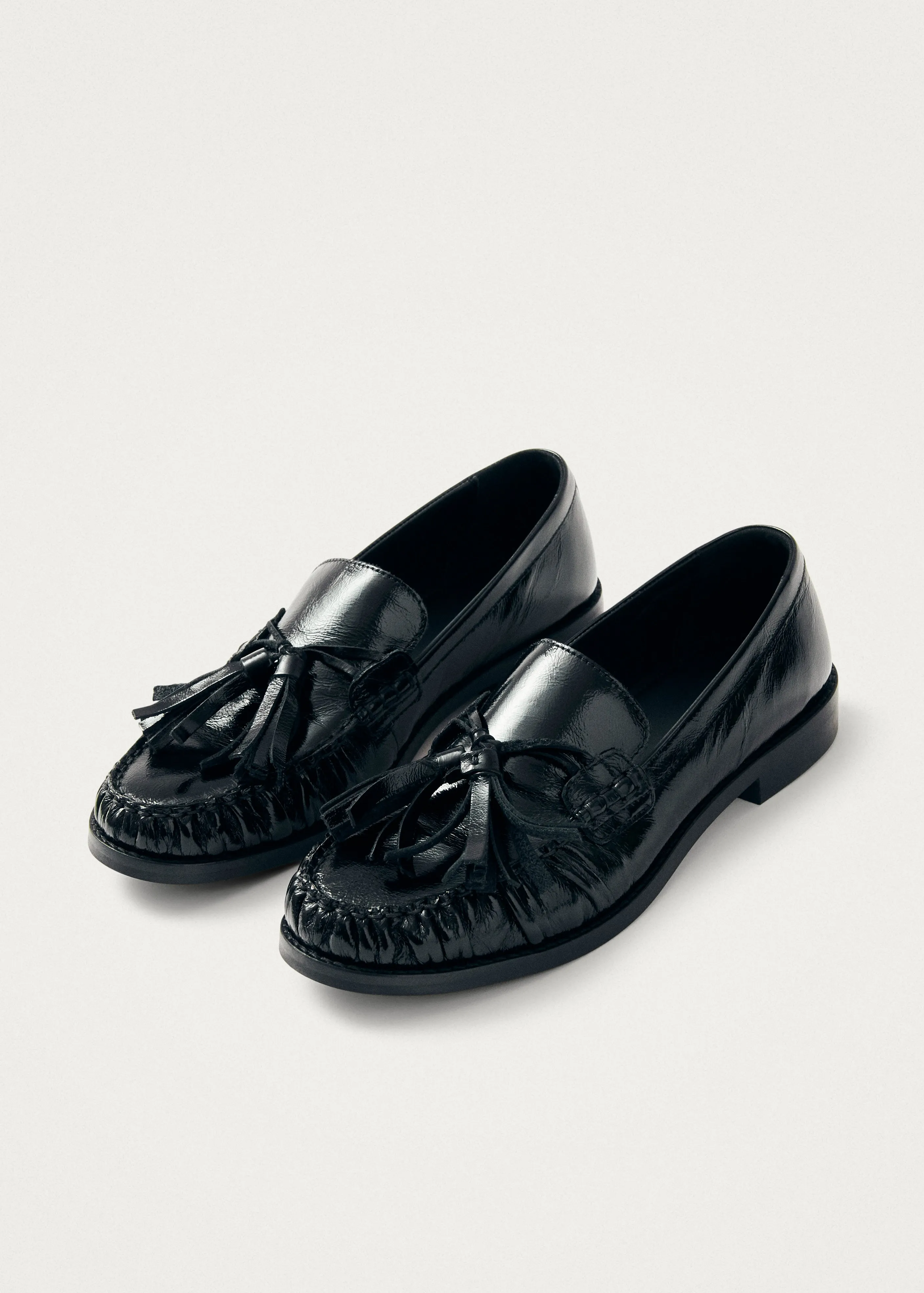 Marietta Onix Black Leather Loafers