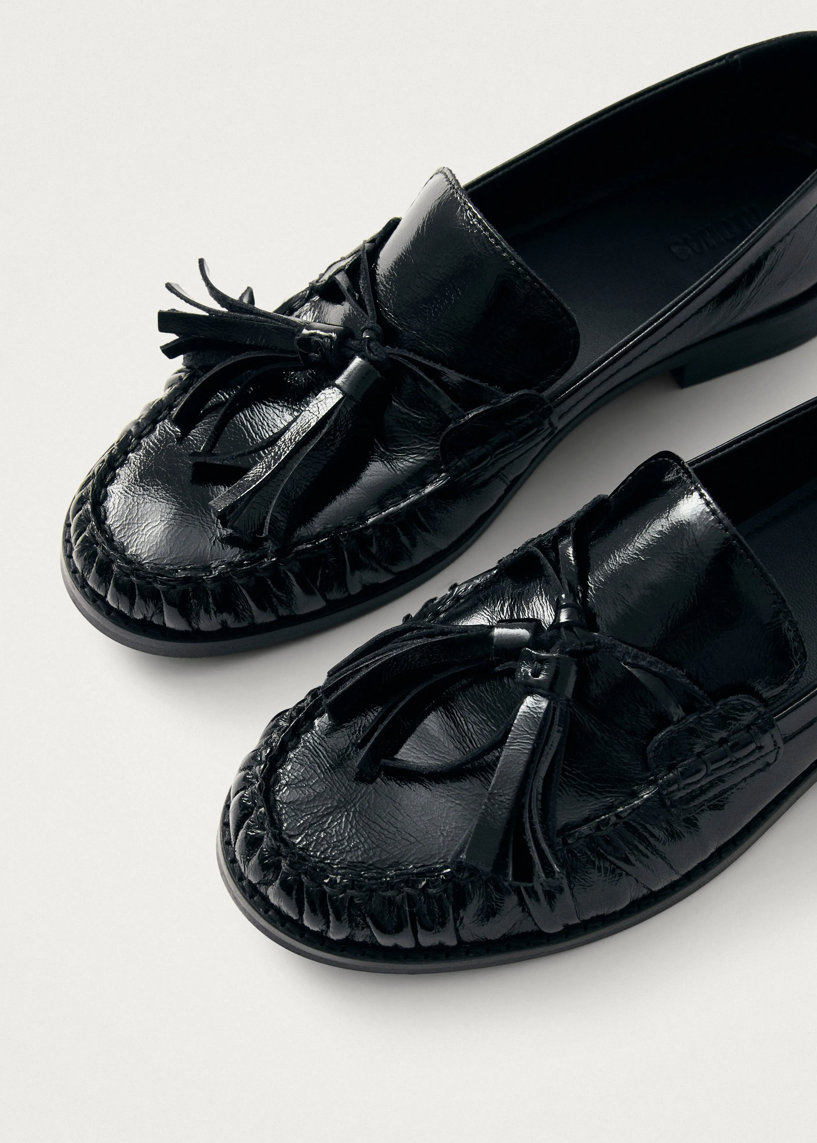 Marietta Onix Black Leather Loafers