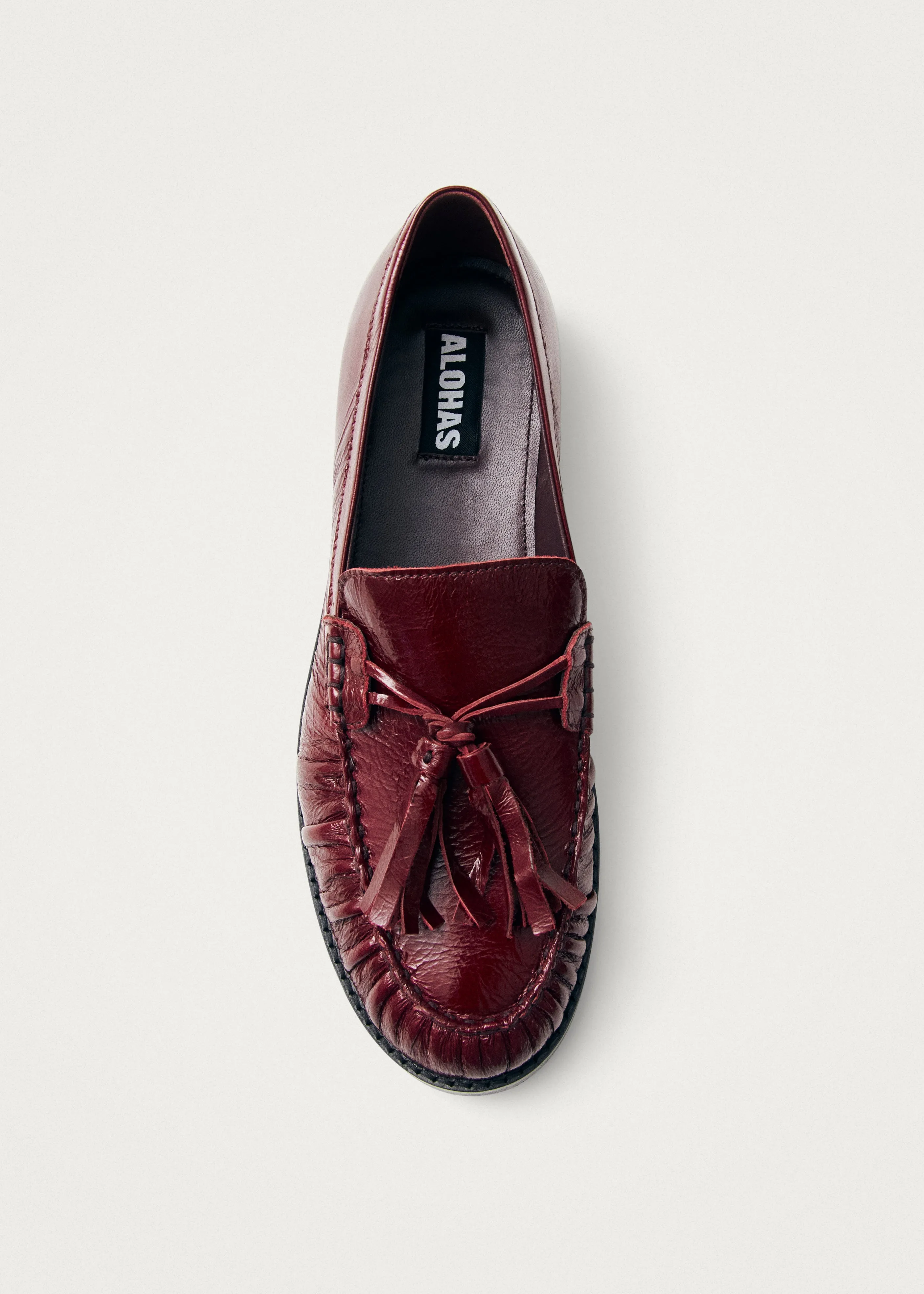 Marietta Onix Burgundy Leather Loafers