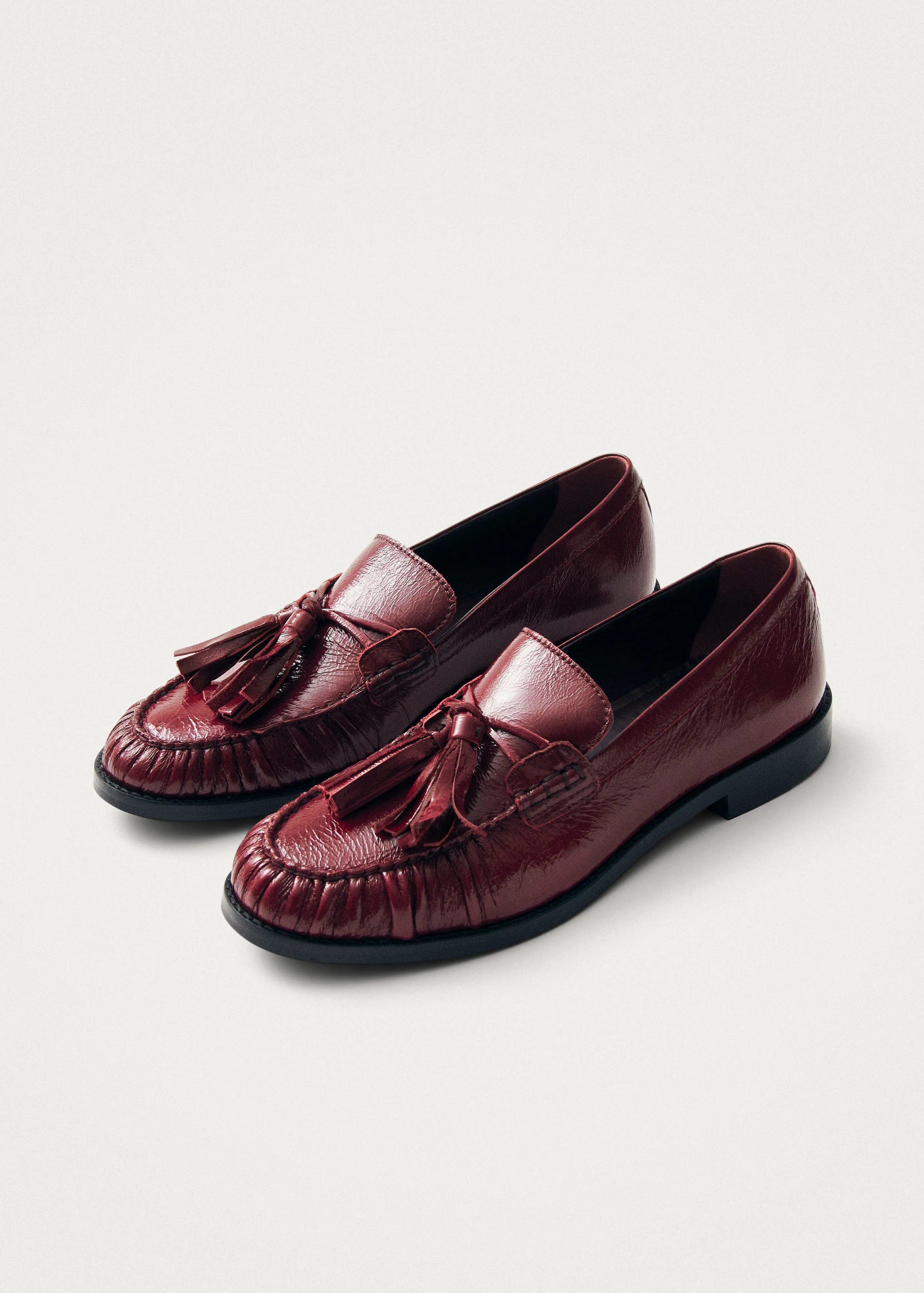 Marietta Onix Burgundy Leather Loafers