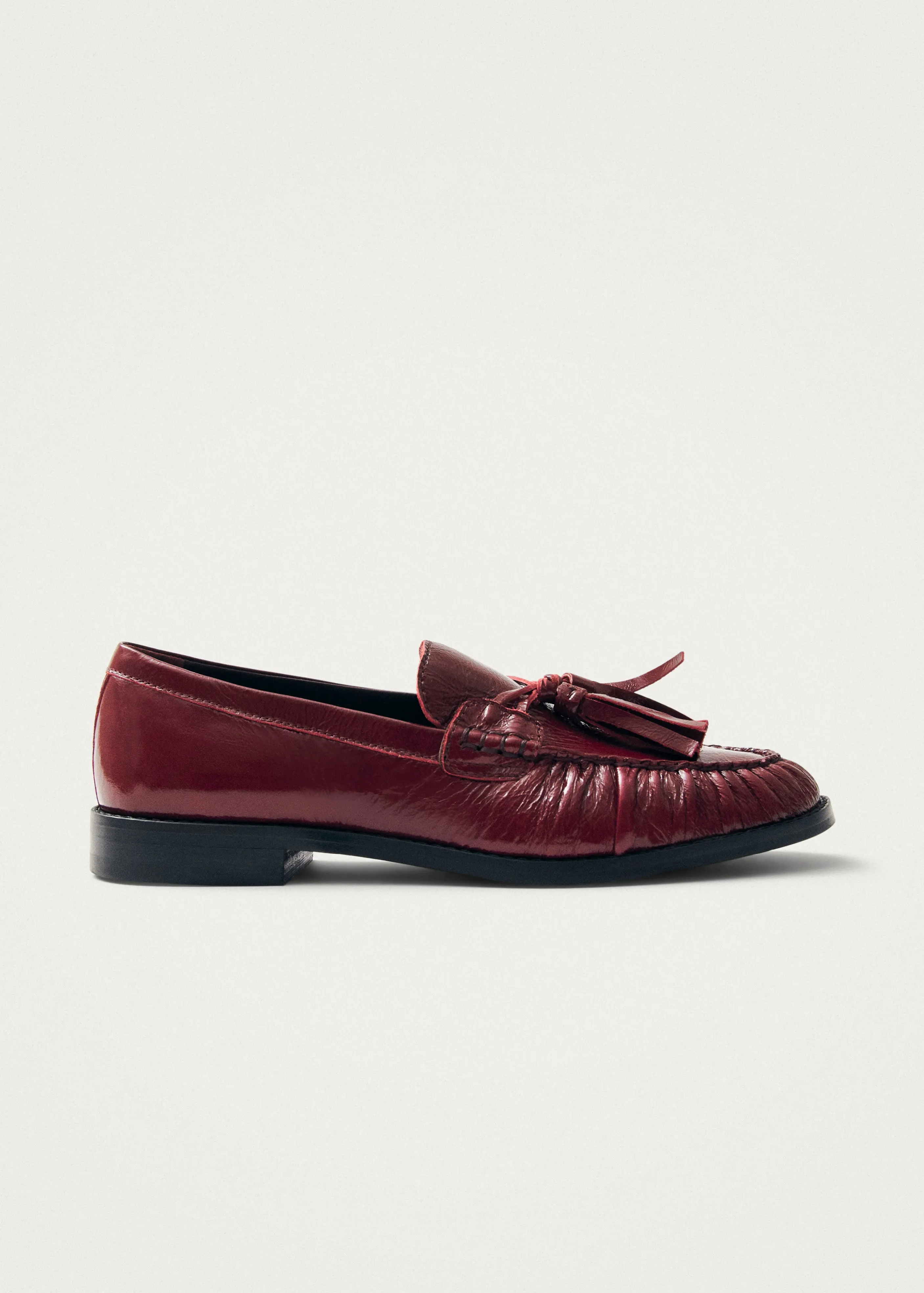 Marietta Onix Burgundy Leather Loafers