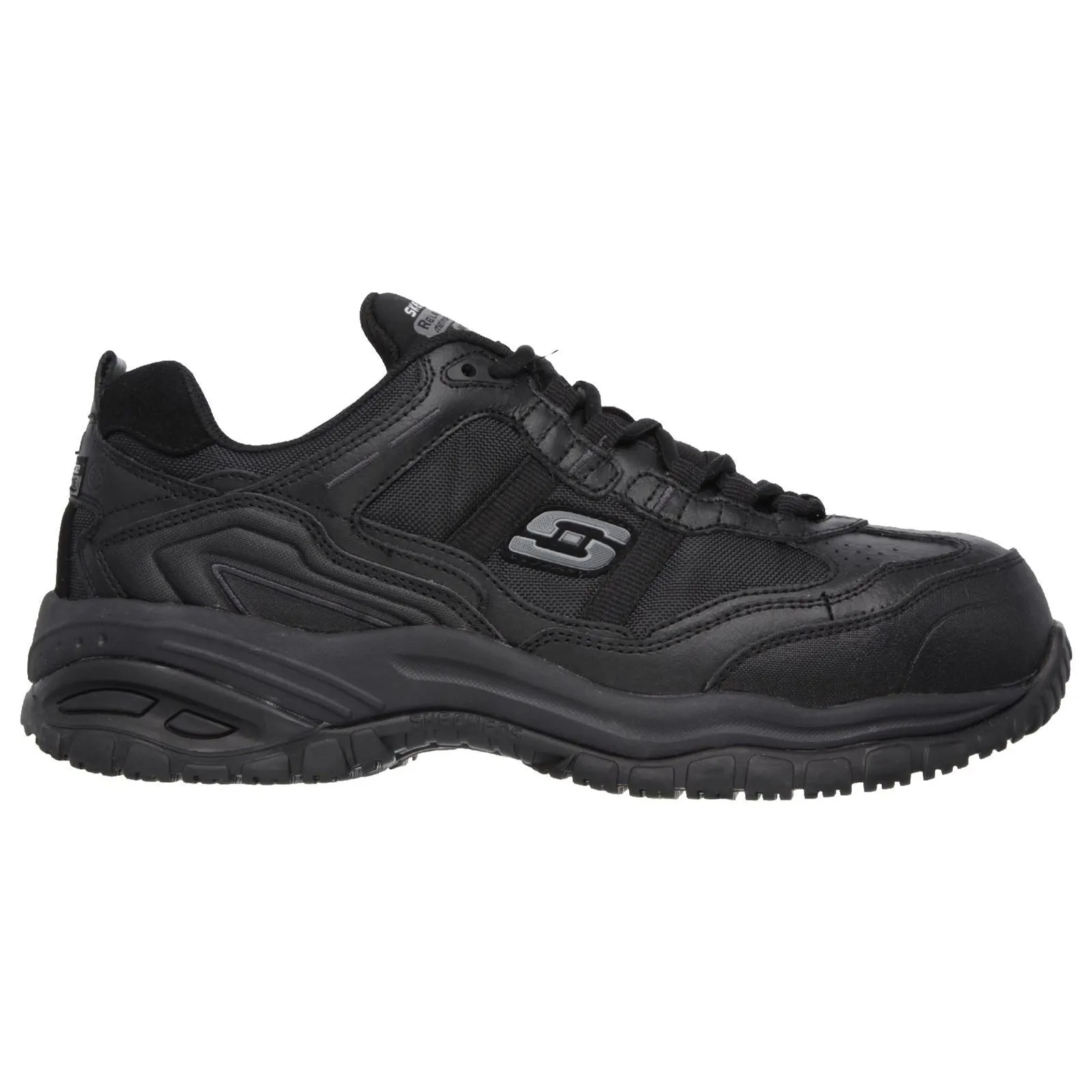 Men's Wide Fit Skechers 77013EC Soft Stride Grinnell Safety Sneakers