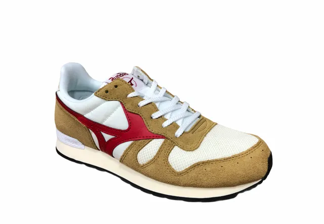 Mizuno scarpa sneakers da uomo ML87 D1GA190549 bianco ocra