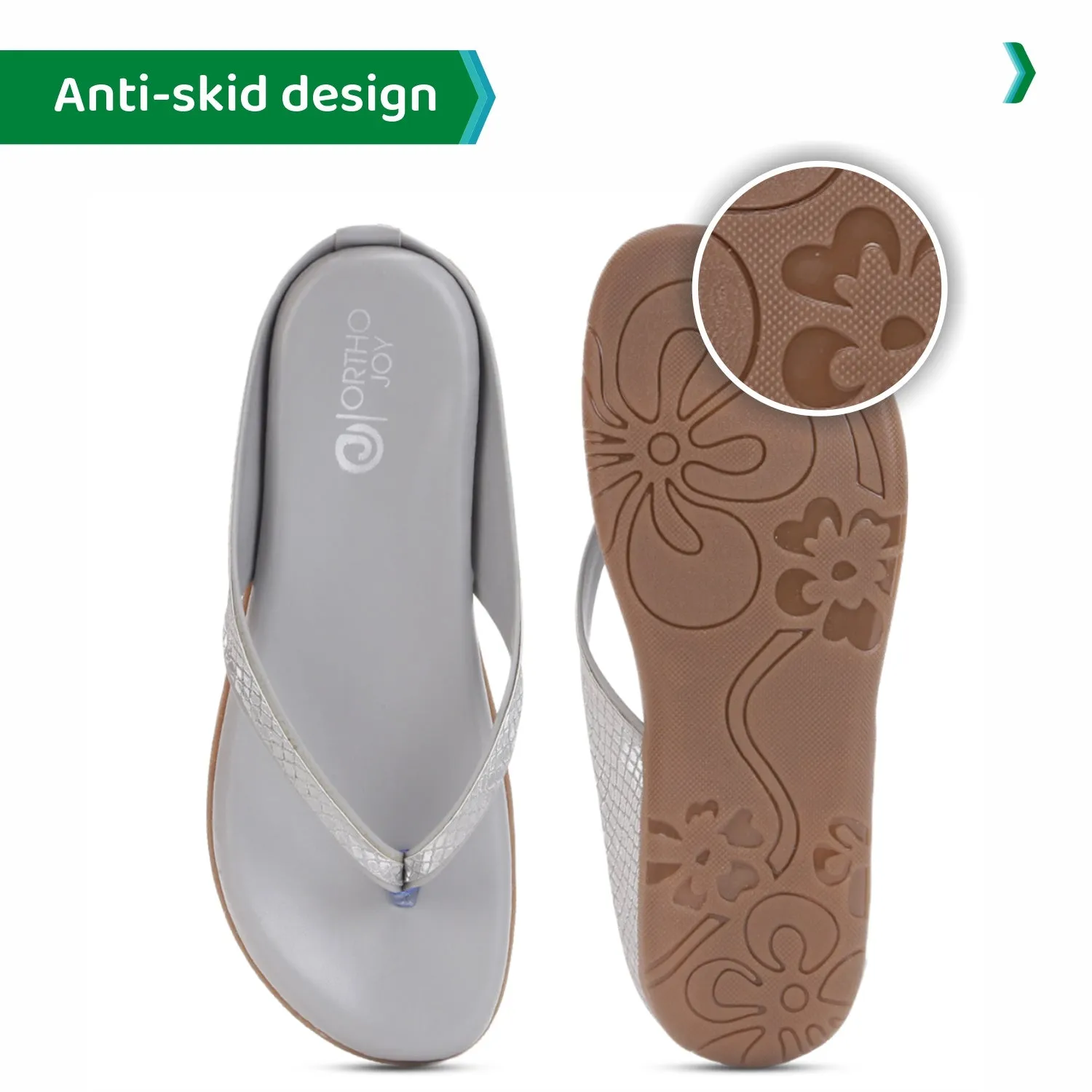 ORTHO JOY Fancy doctor Comfortable Flat sandals stylish