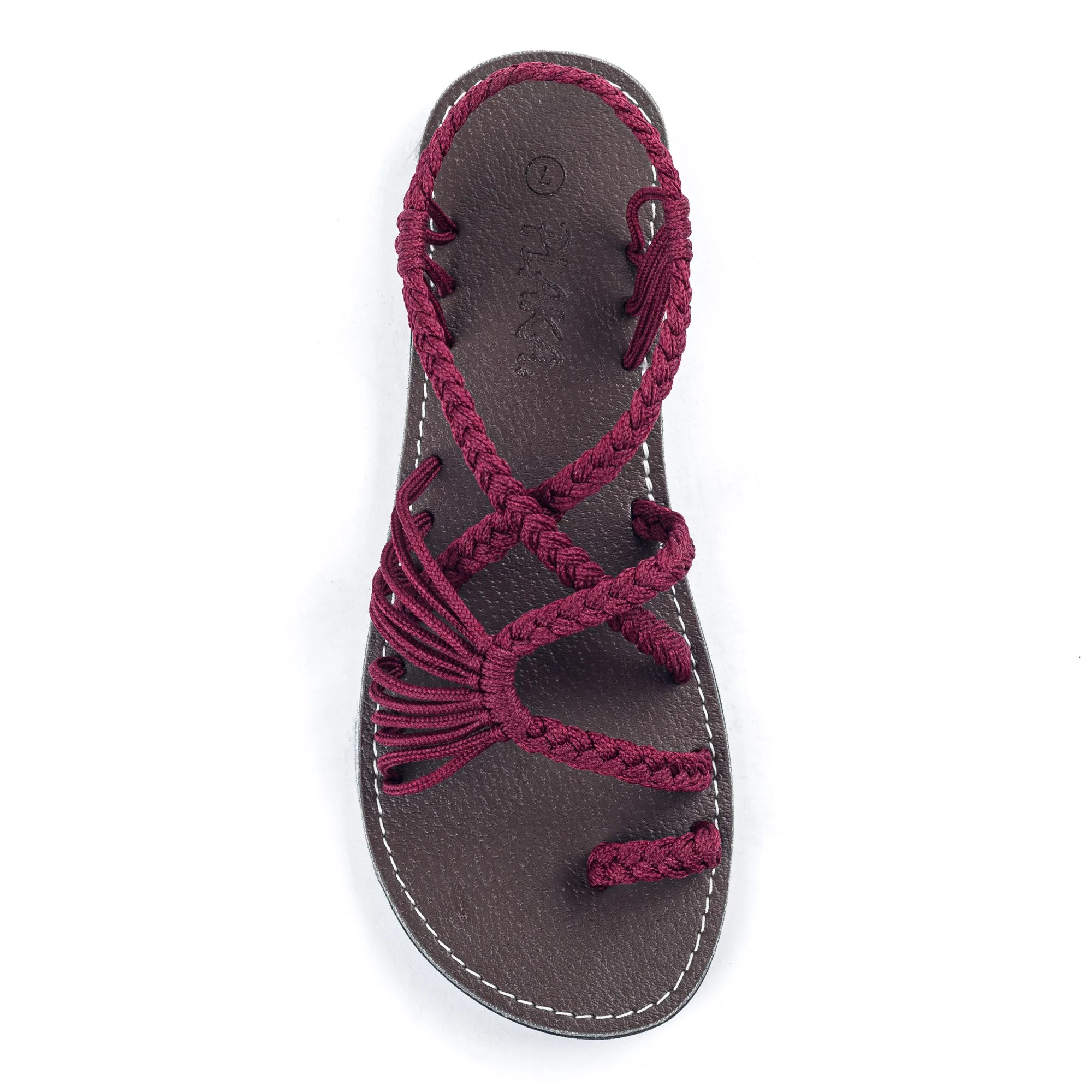 Palm Leaf Flat Women's Sandals | Sangria