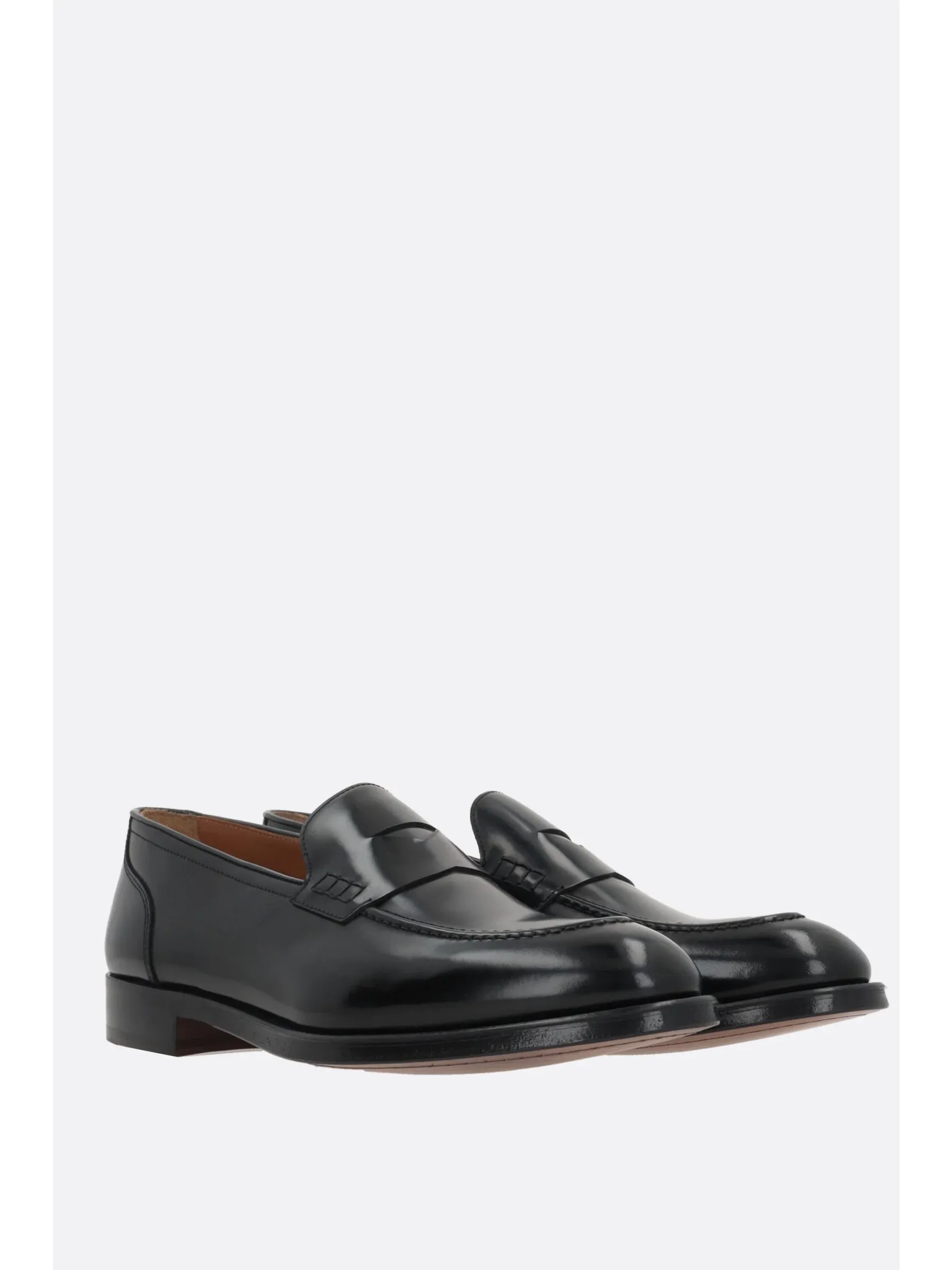 Penny Loafers - Brushed Leather Shoes