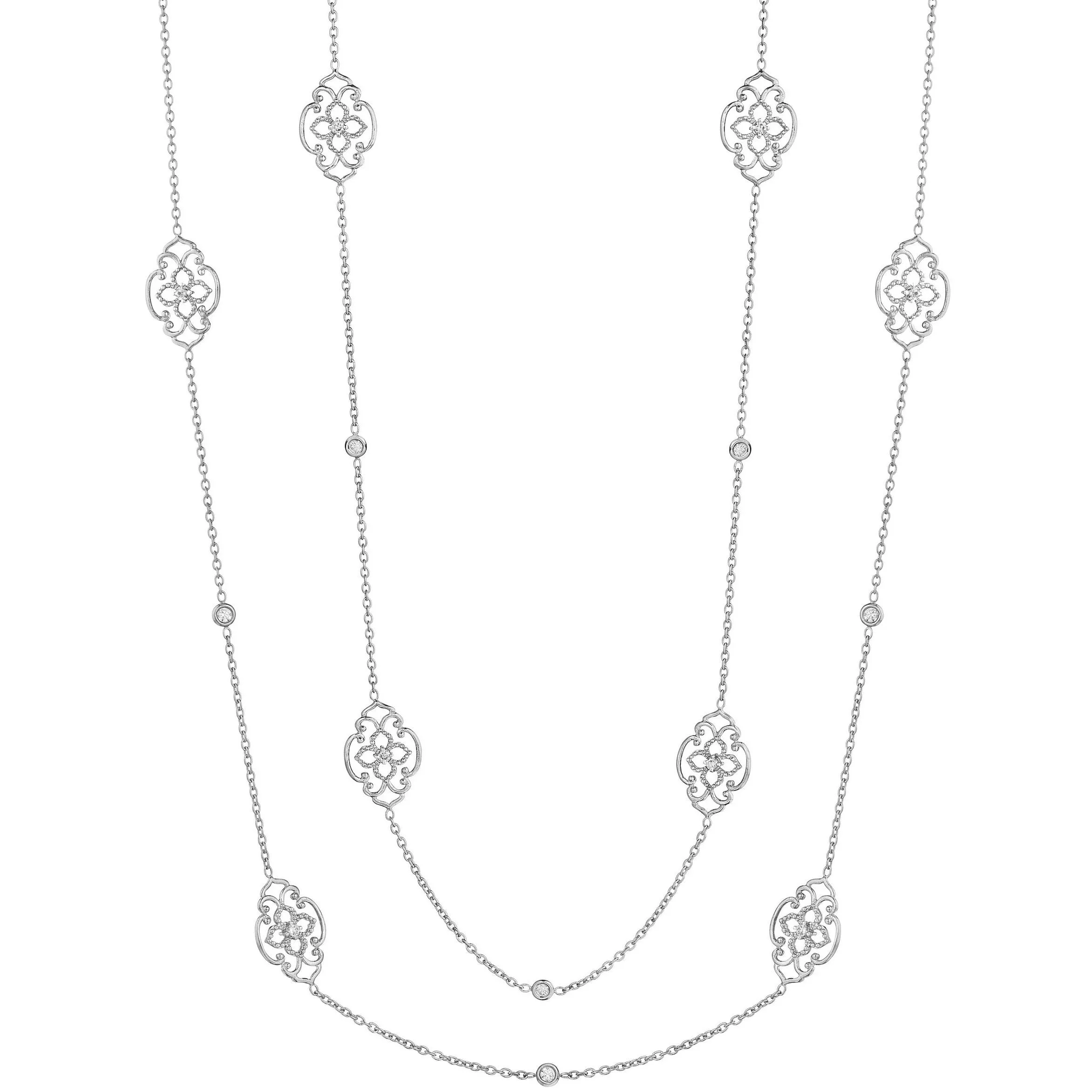 Penny Preville Fancy Flower 'Arabesque' Link Necklace