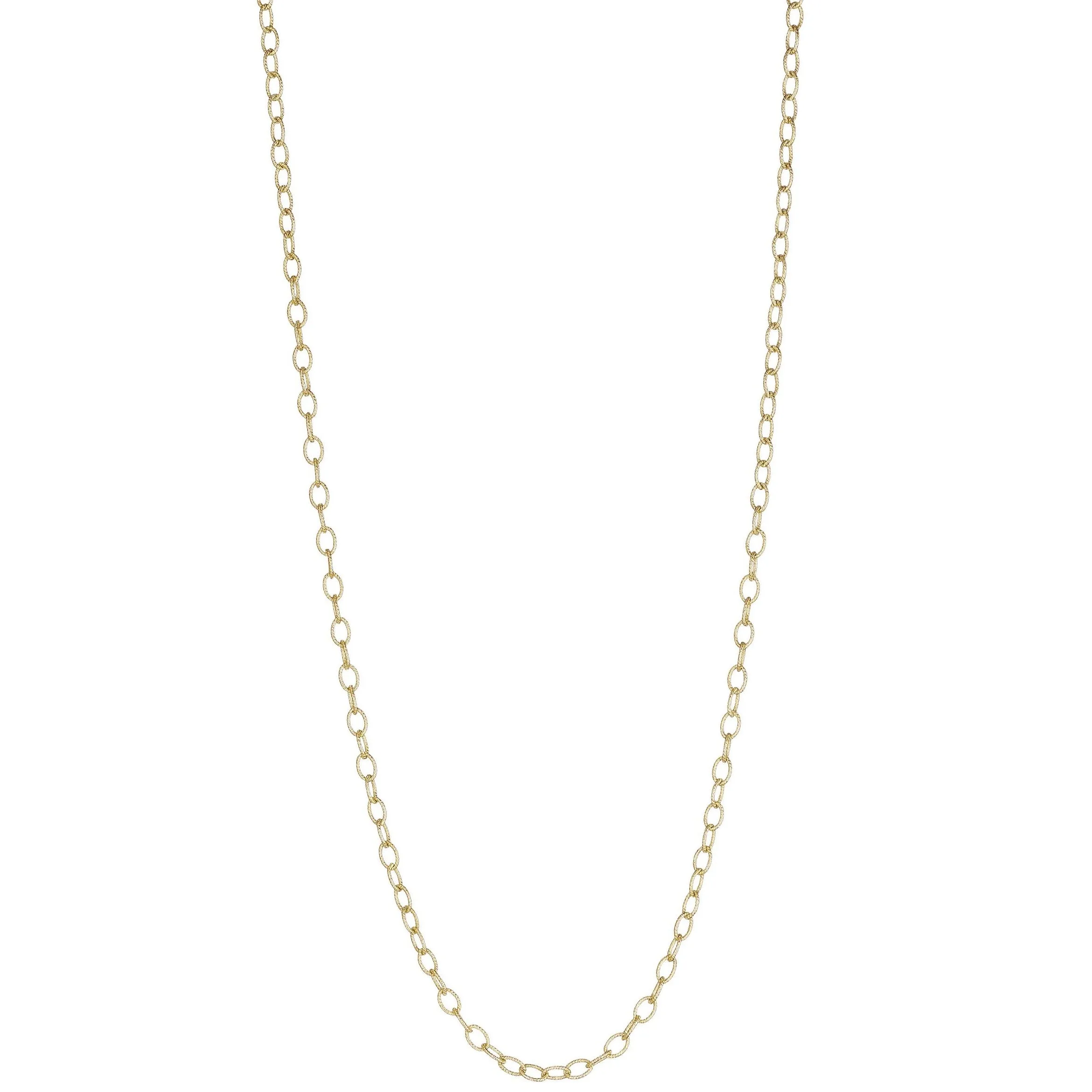 Penny Preville Matte Gold Oval Link Necklace