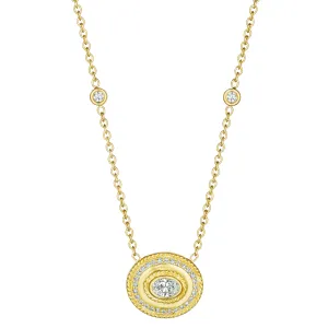 Penny Preville Oval Diamond Pendant Necklace