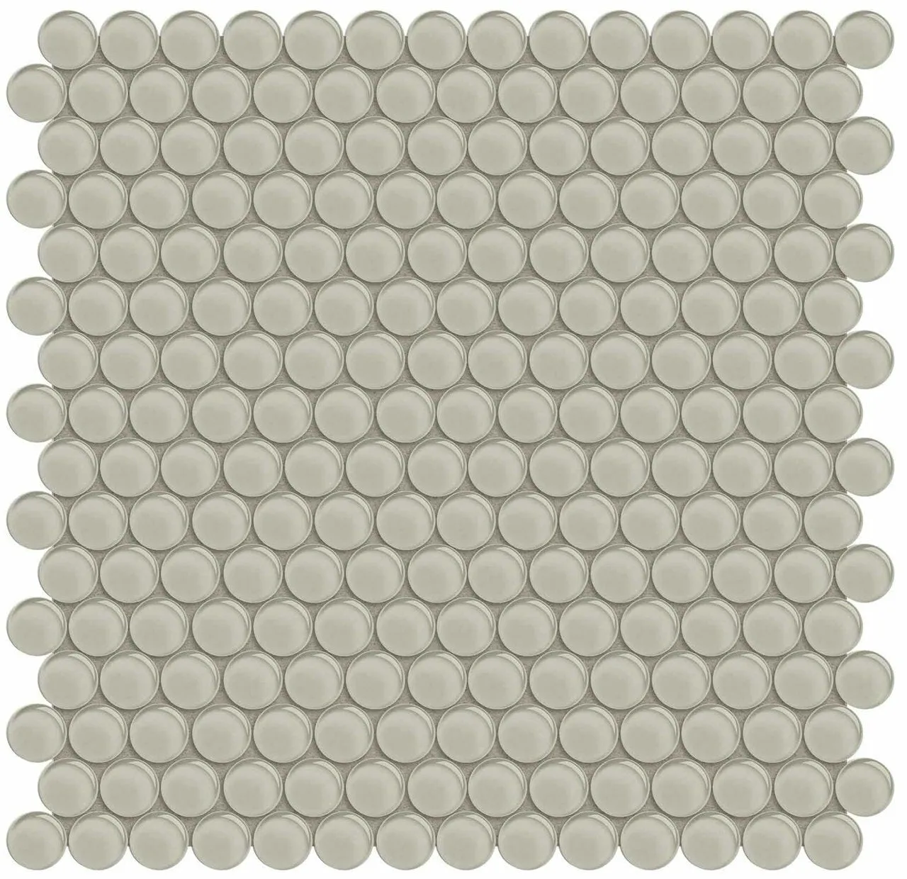 Penny Round Element Earth Dark Colors Glass Mosaic