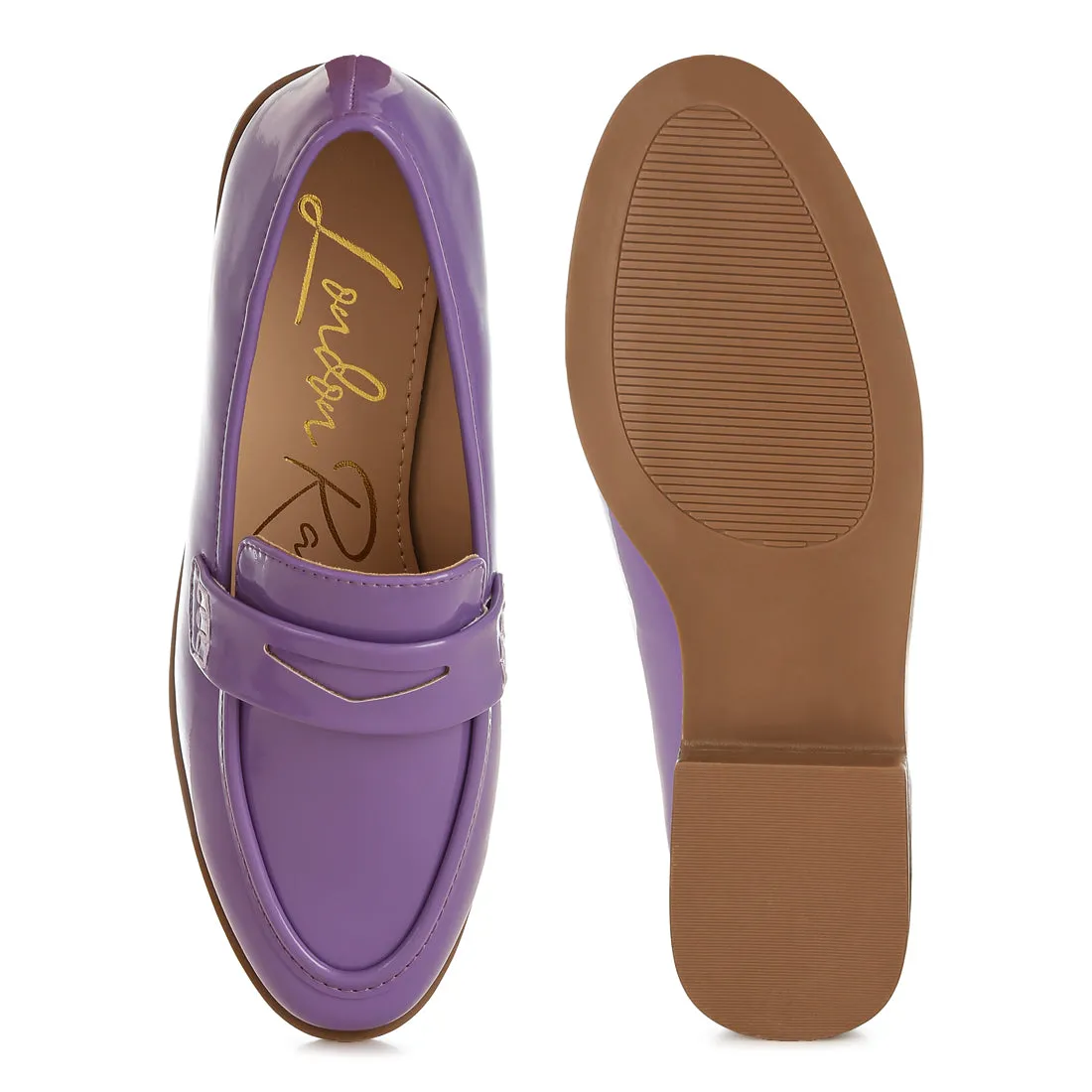 Penny Strap Detail Loafers
