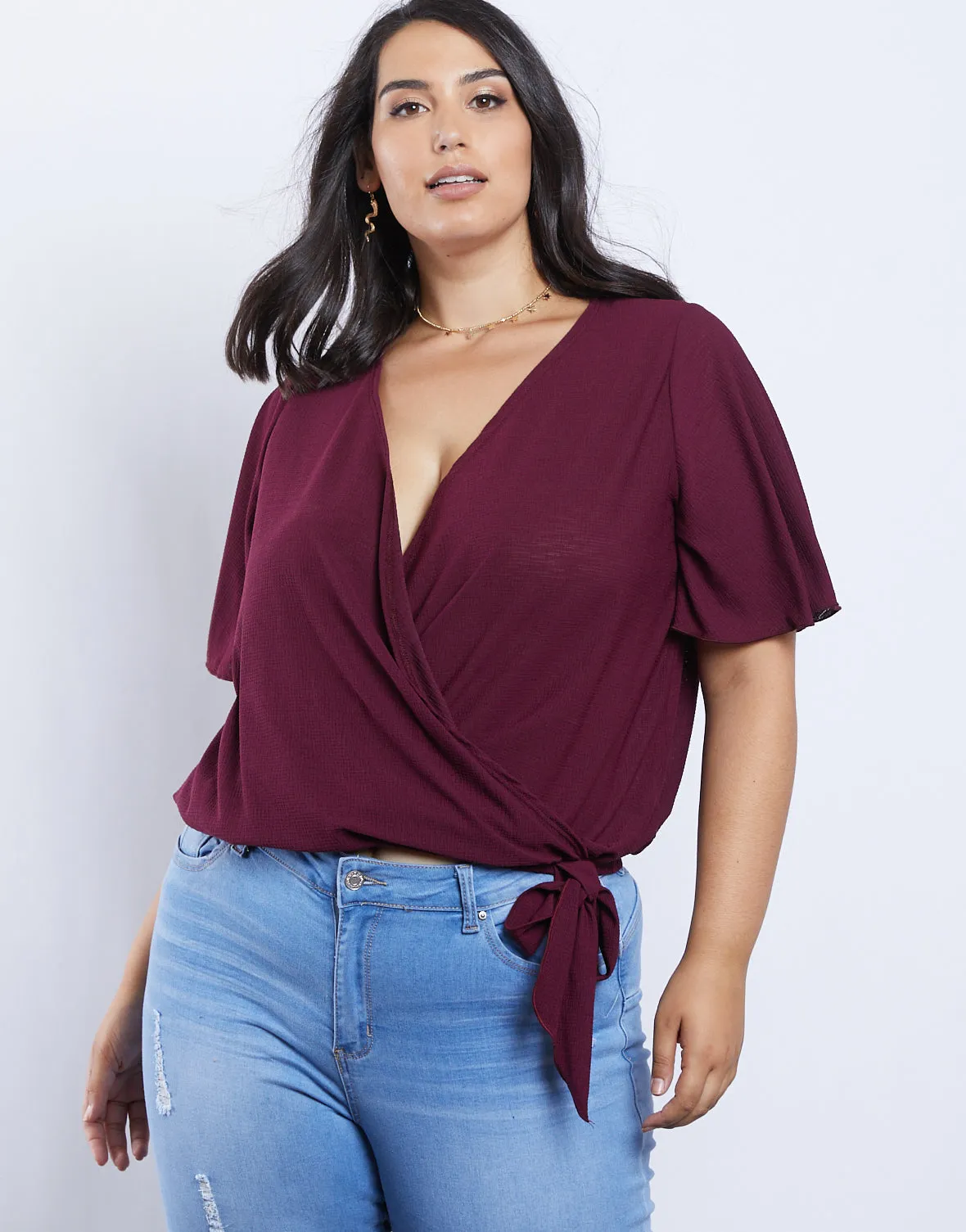 Plus Size Estelle Wrap Tee