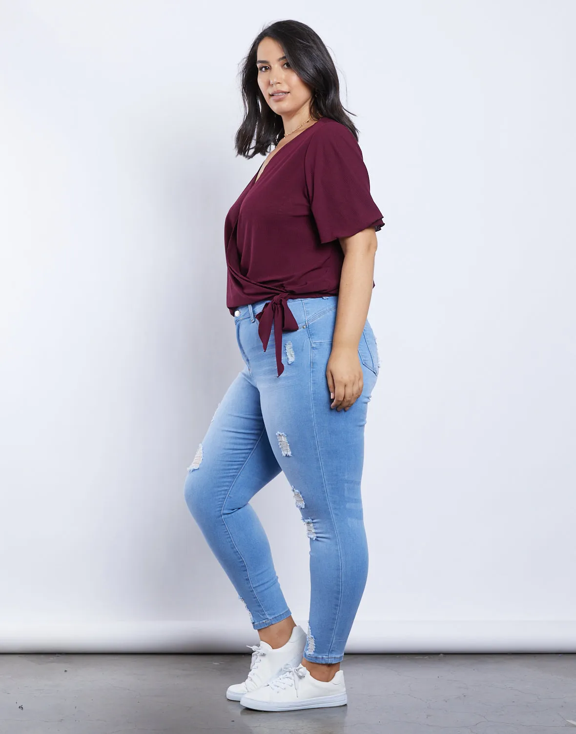 Plus Size Estelle Wrap Tee