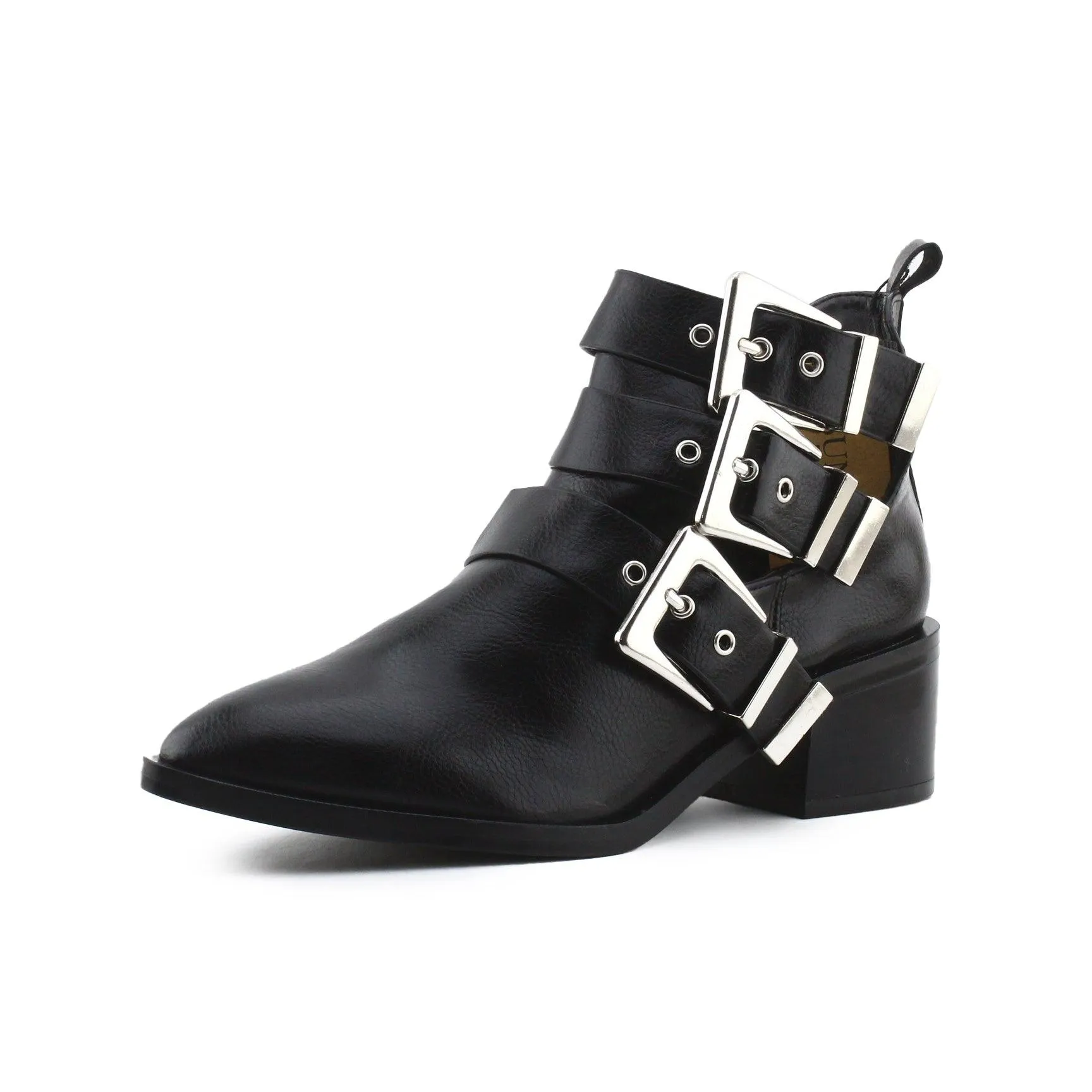 Pull & Bear Buckle Straps Chelsea Ankle Boots | 100% Authentic Leather