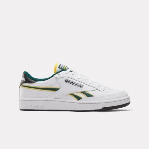 Reebok Footwear Men Club C Revenge Shoes WHITE/FIERCEGOLD/CLGTGREEN