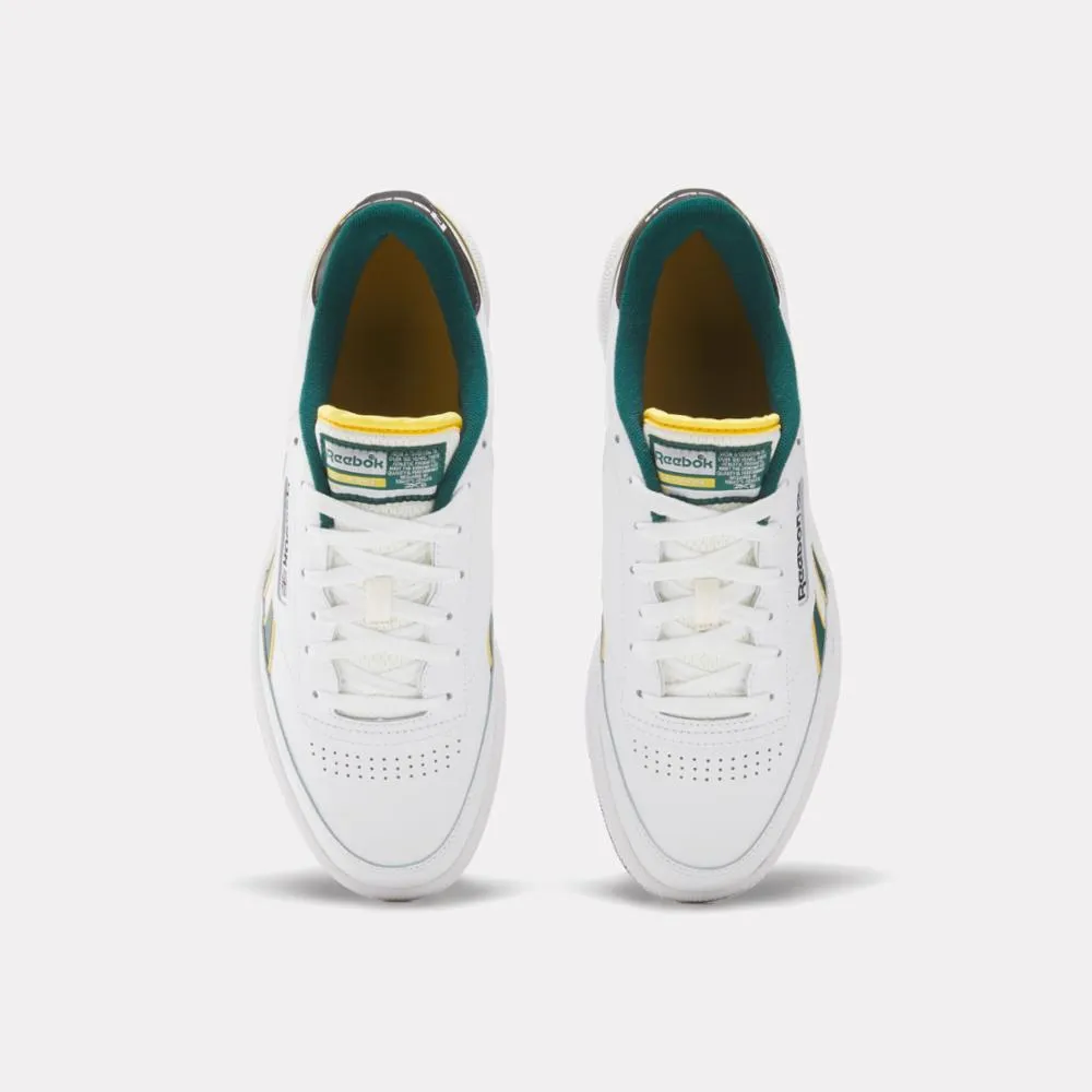 Reebok Footwear Men Club C Revenge Shoes WHITE/FIERCEGOLD/CLGTGREEN