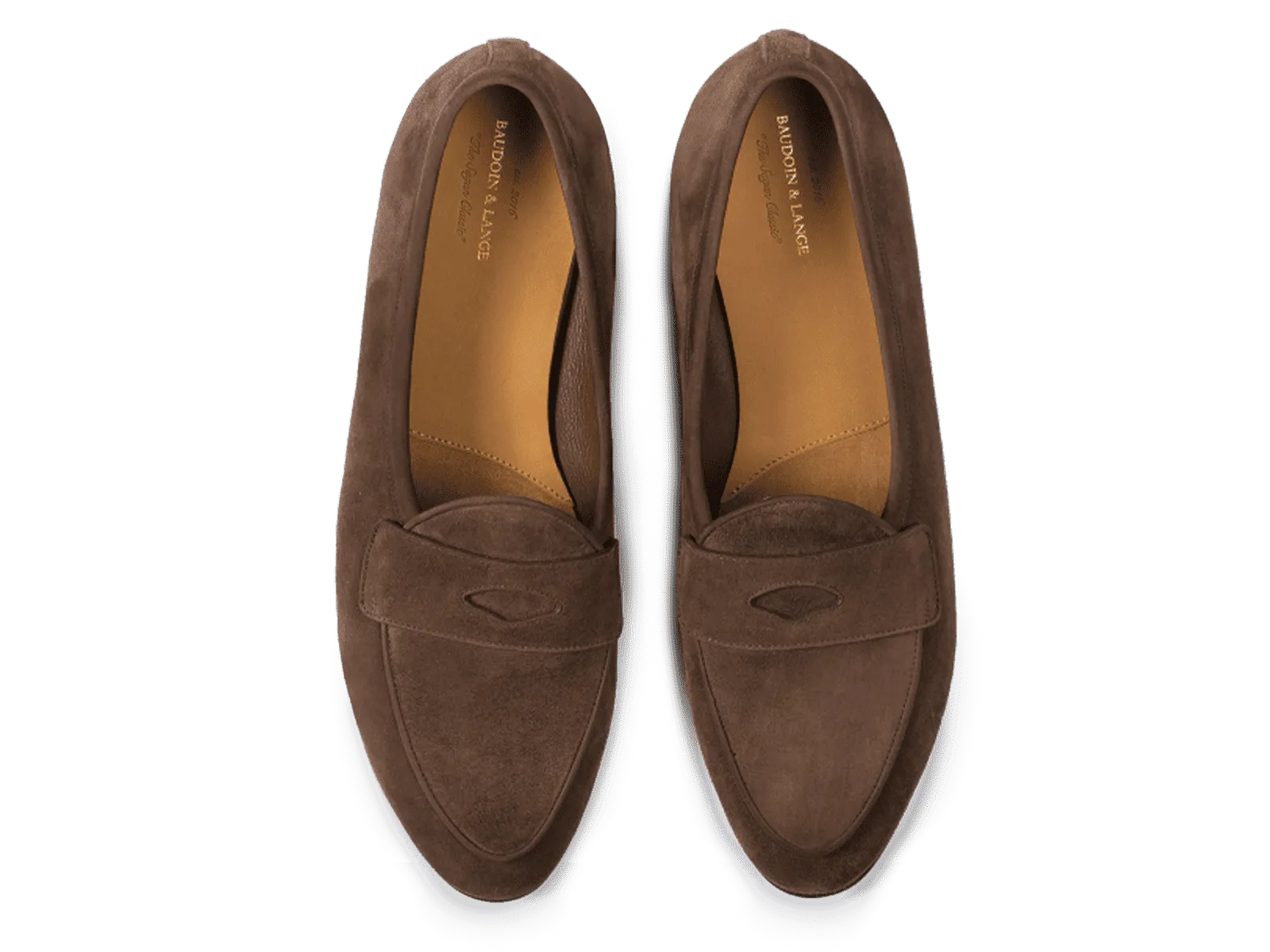 Sagan Classic Ginkgo Loafers in Deep Taupe Asteria Suede with Rubber Sole