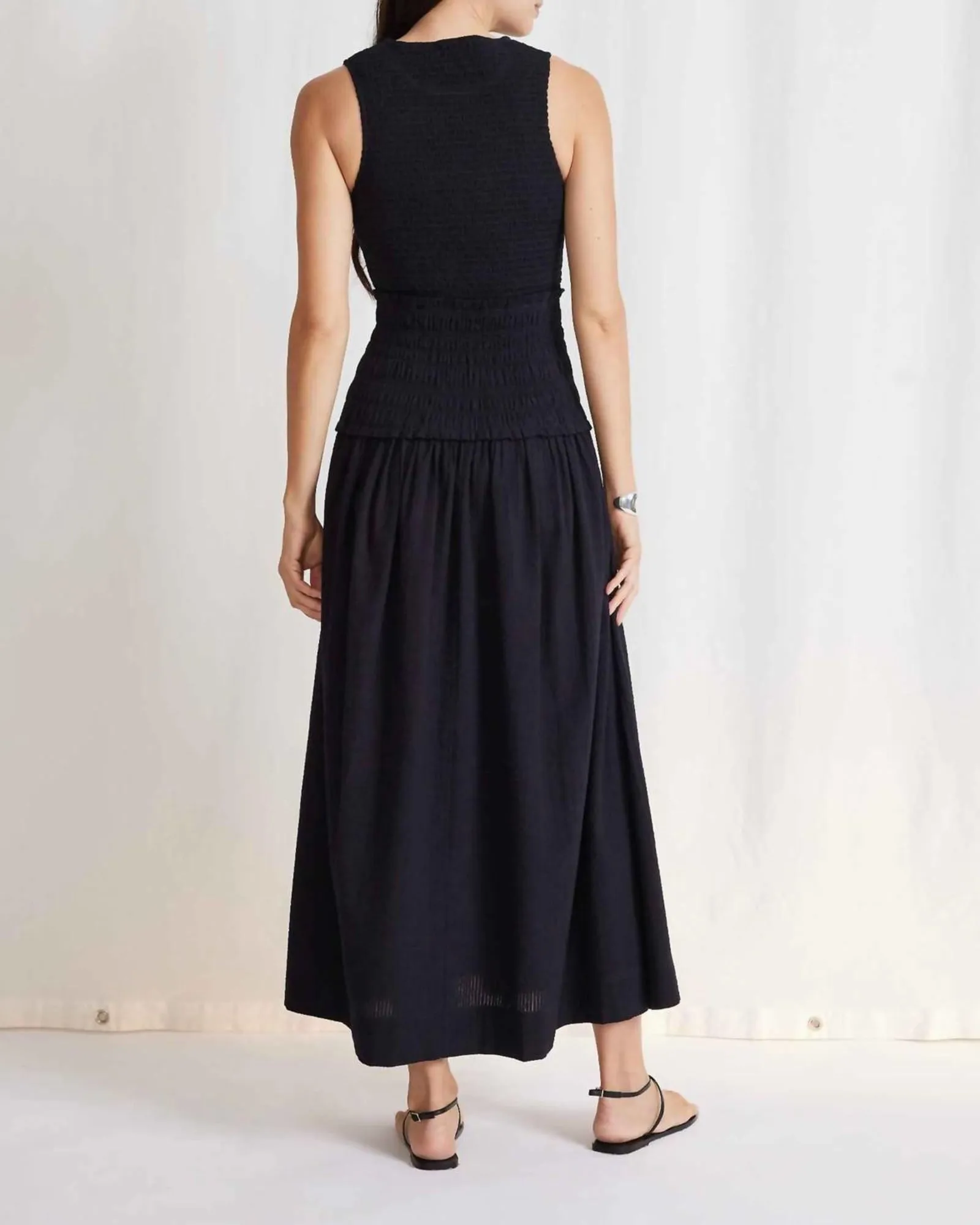 Siempre Tank Maxi Dress in Black | Black