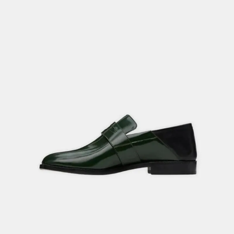 Sleek Leather Penny Loafers