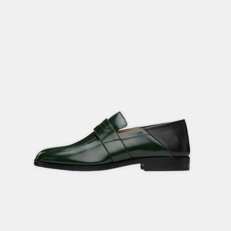 Sleek Leather Penny Loafers