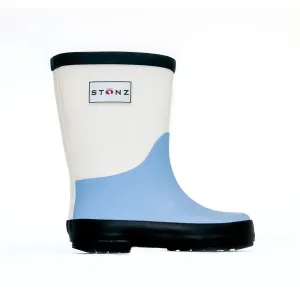 Stonz Rain Boots - Blue/Ivory