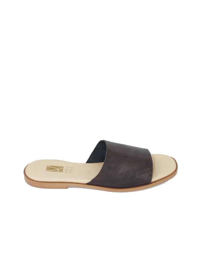 Stripe Flat Copper Sandal - Limited Edition