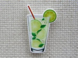 Tall Glass of Limeade Needle Minder, Cover Minder, Magnet