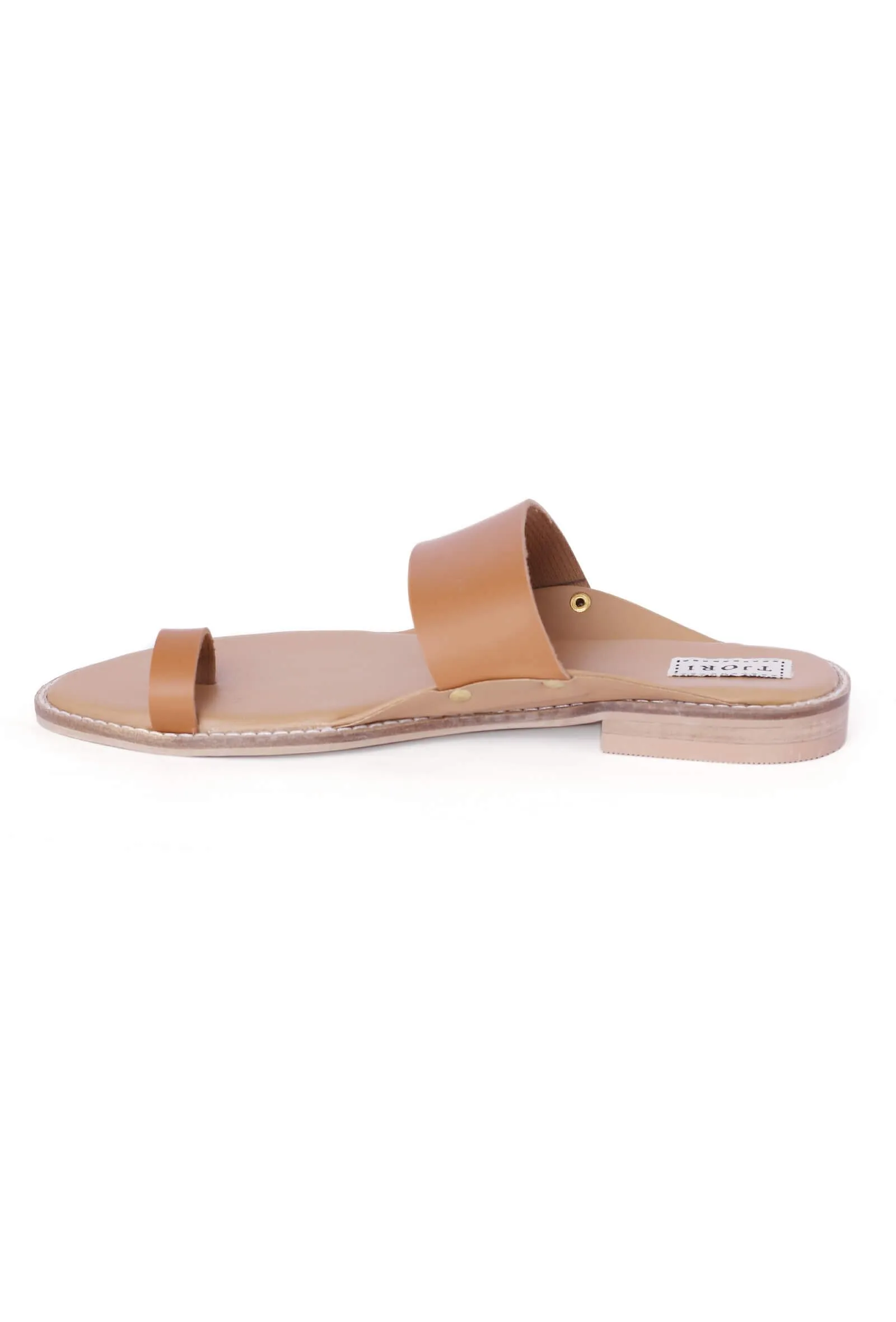 Tan Cruelty-Free Leather Sandals