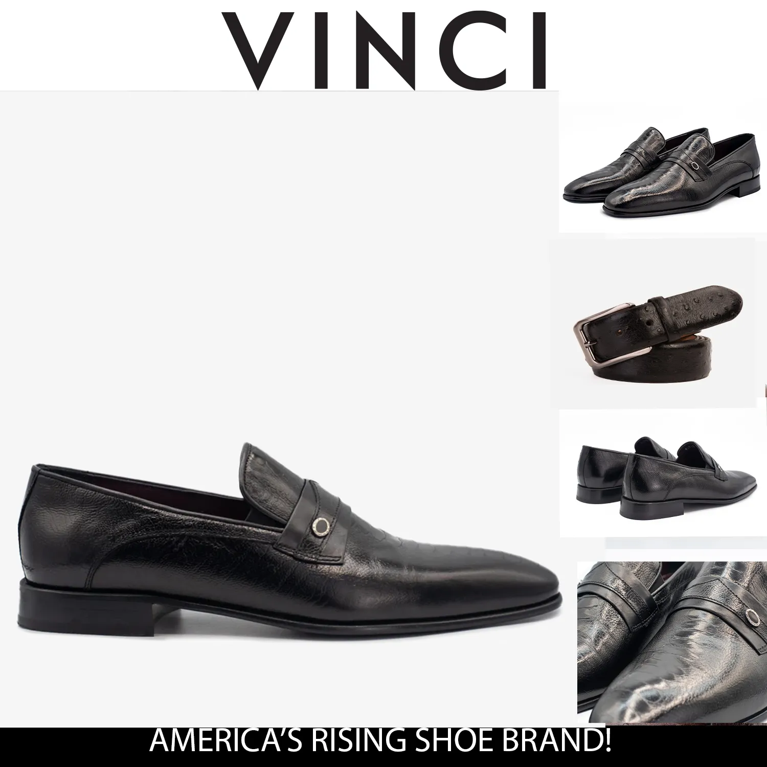 The Bangkok Black Penny Loafer Men Shoe