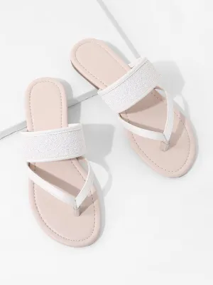 Toe Post PU Flat Sandals