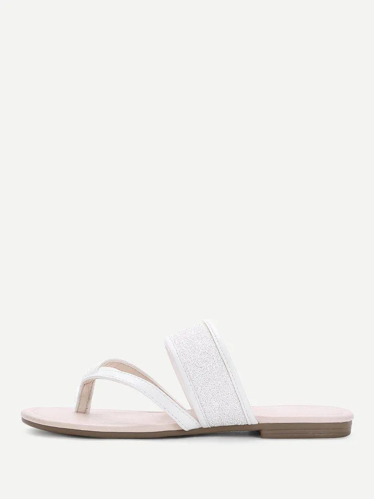 Toe Post PU Flat Sandals