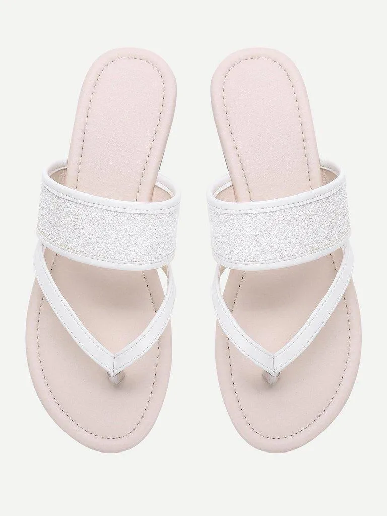 Toe Post PU Flat Sandals