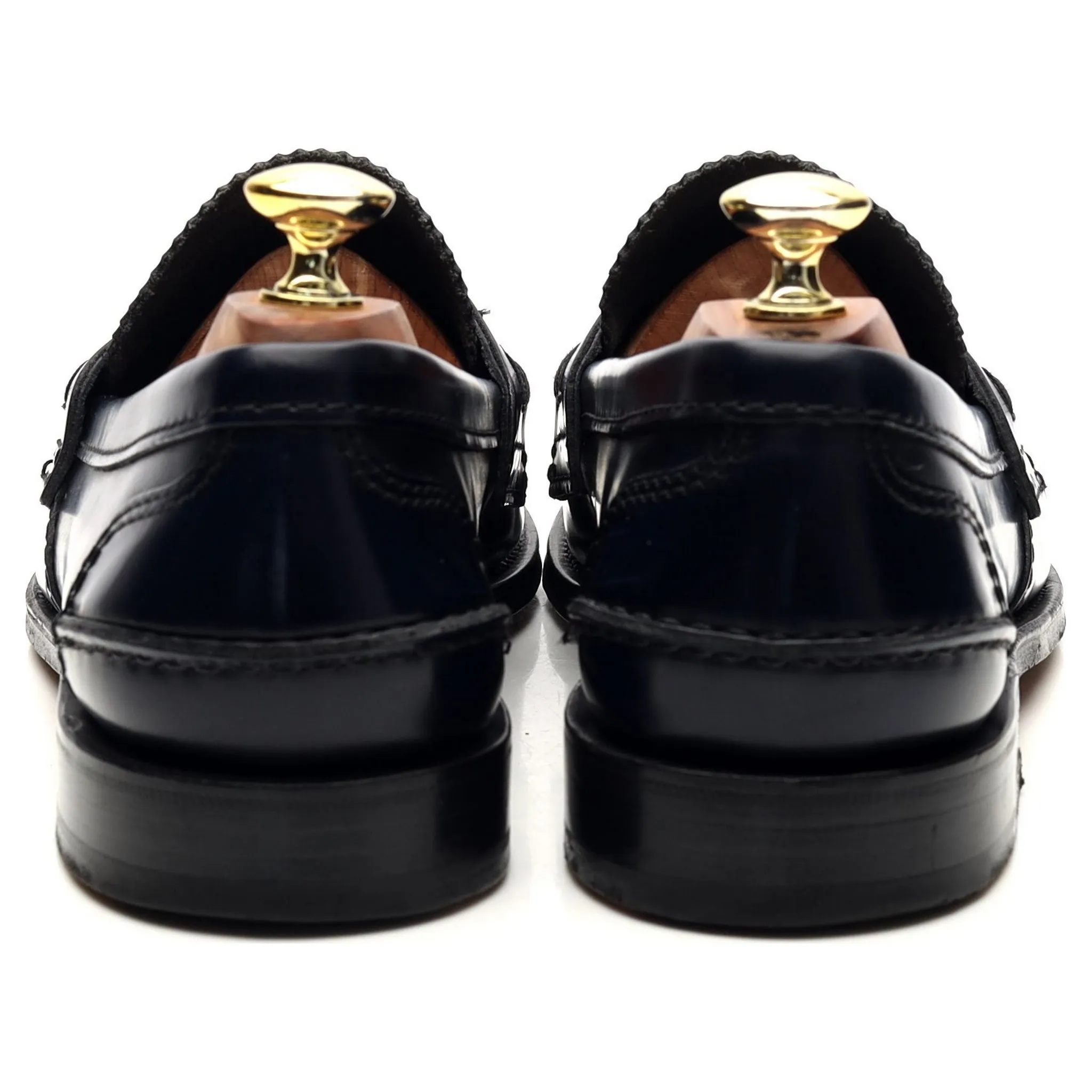 'Tunbridge' Navy Blue Leather Loafers UK 7 F