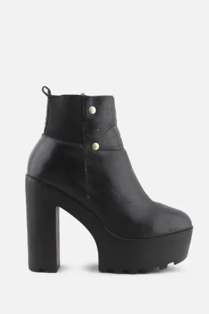 Vanesa Zipper Platform Boots | 100% Authentic Leather