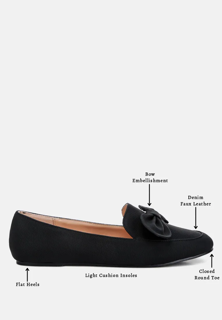 Waveney Bow Embellished Loafers