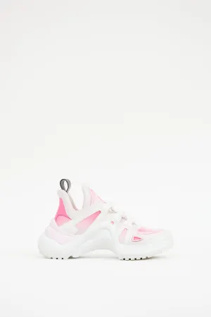 White & Pink Archlight Sneaker