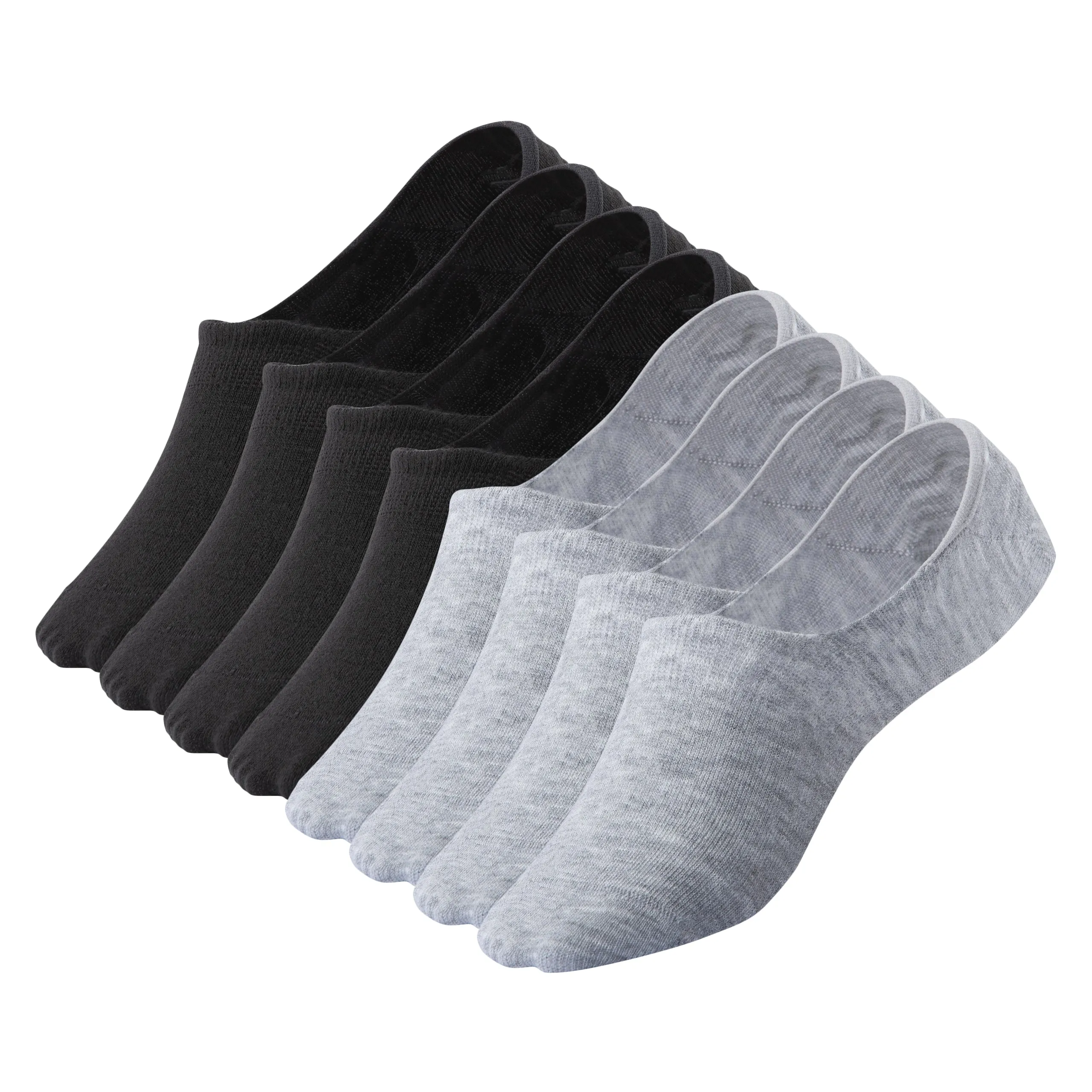 Women Bamboo No Show Socks Ultra Low-Cut, No-Show Length 8-Pack