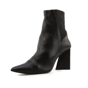 Zara Stretchable Flare Heels Ankle Boots | 100% Authentic Leather