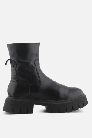 Zara Zipper Block Ankle Boots | 100% Authentic Leather